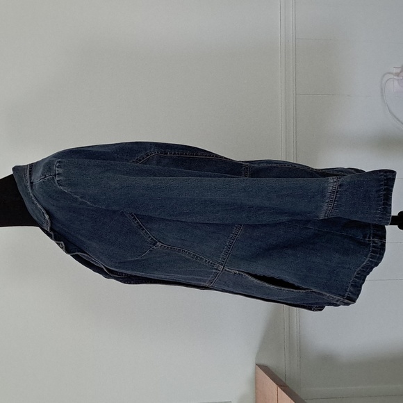 FRENCH KUFF Washed denim jacket with metal buttons, Size XL - Picture 2 of 4